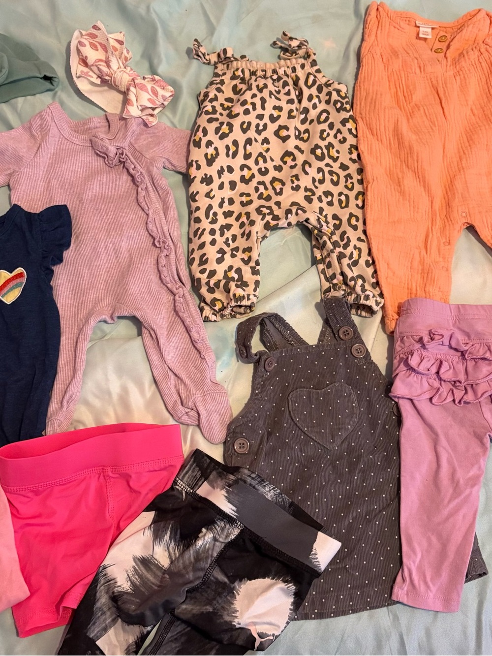 Juicy Couture Pink and Coral Kids Bottoms & Rompers Mix